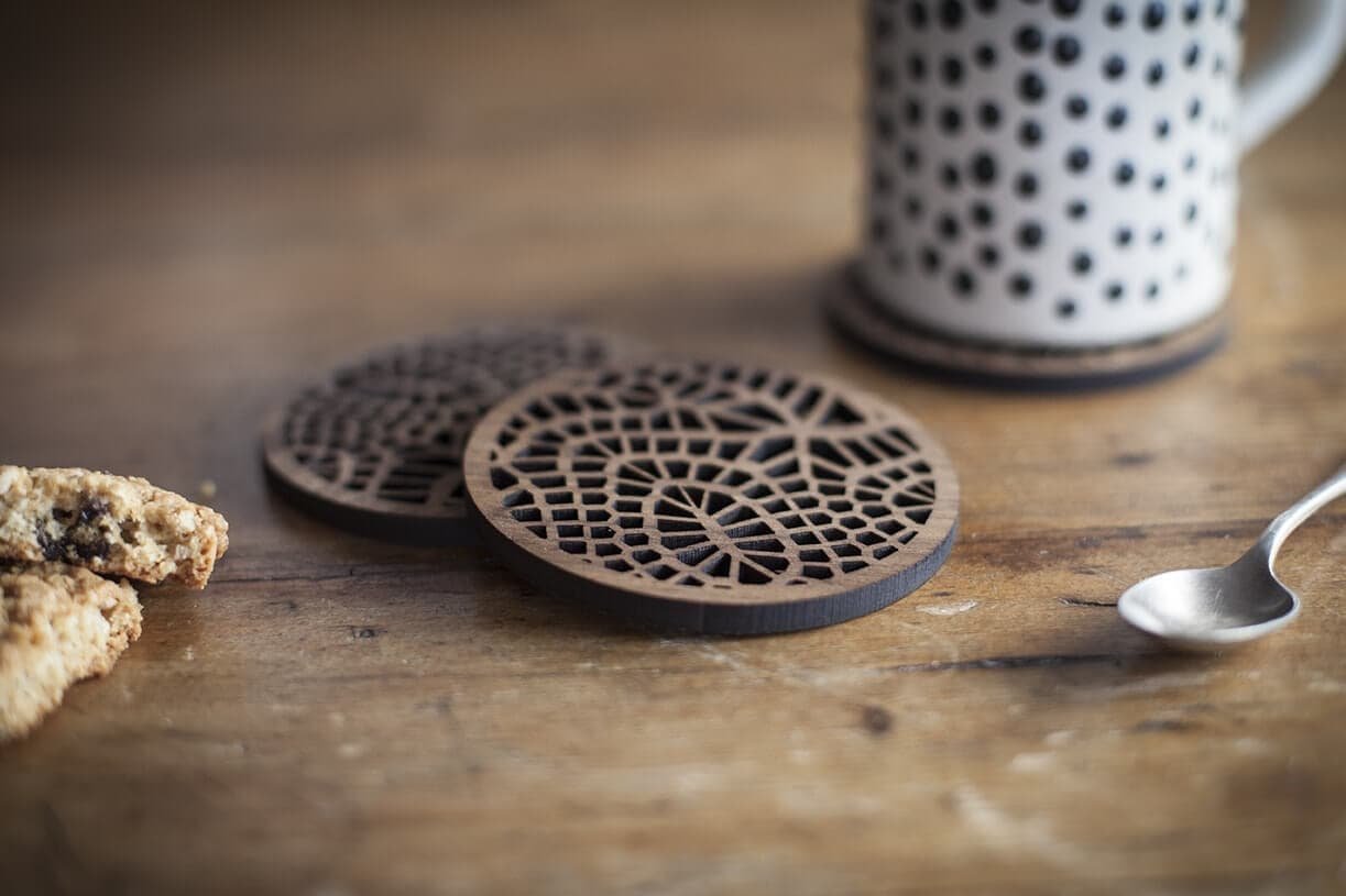 Denvers Designs Contemporary Craft Designer Clocks Wood - Denvers Designer Coasters denvers designs contemporary craft designer clocks wood - denvers designer coasters