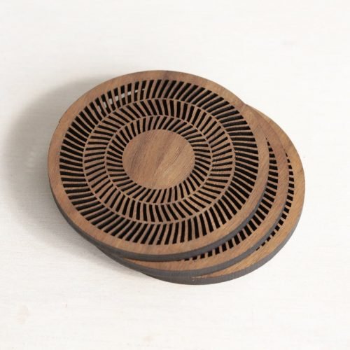 Op Art Rings Coaster