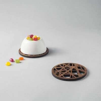 Birds nest - wood coasters - ornithology