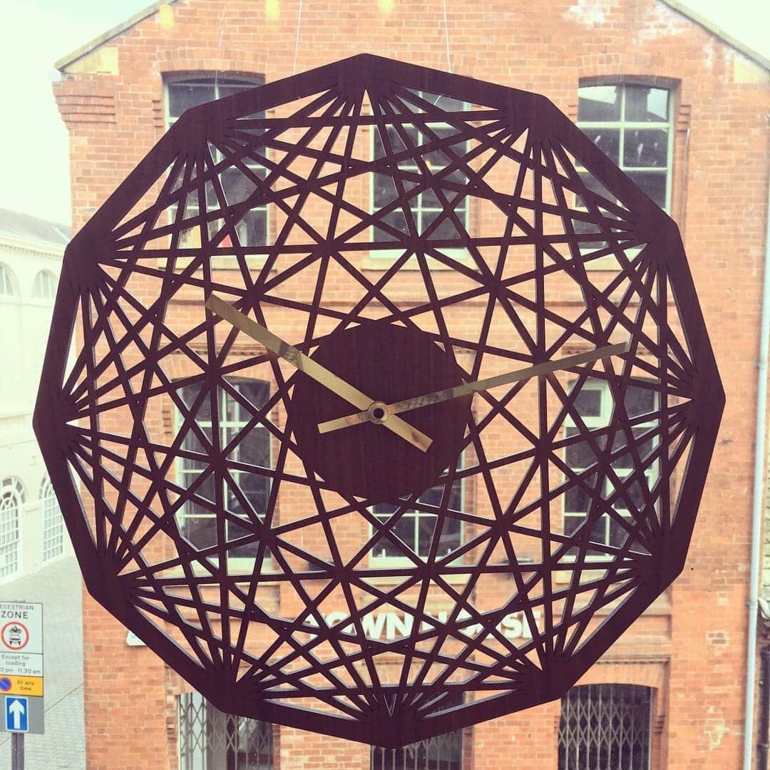 Contemporary clock - Mandala clock - Geometric design